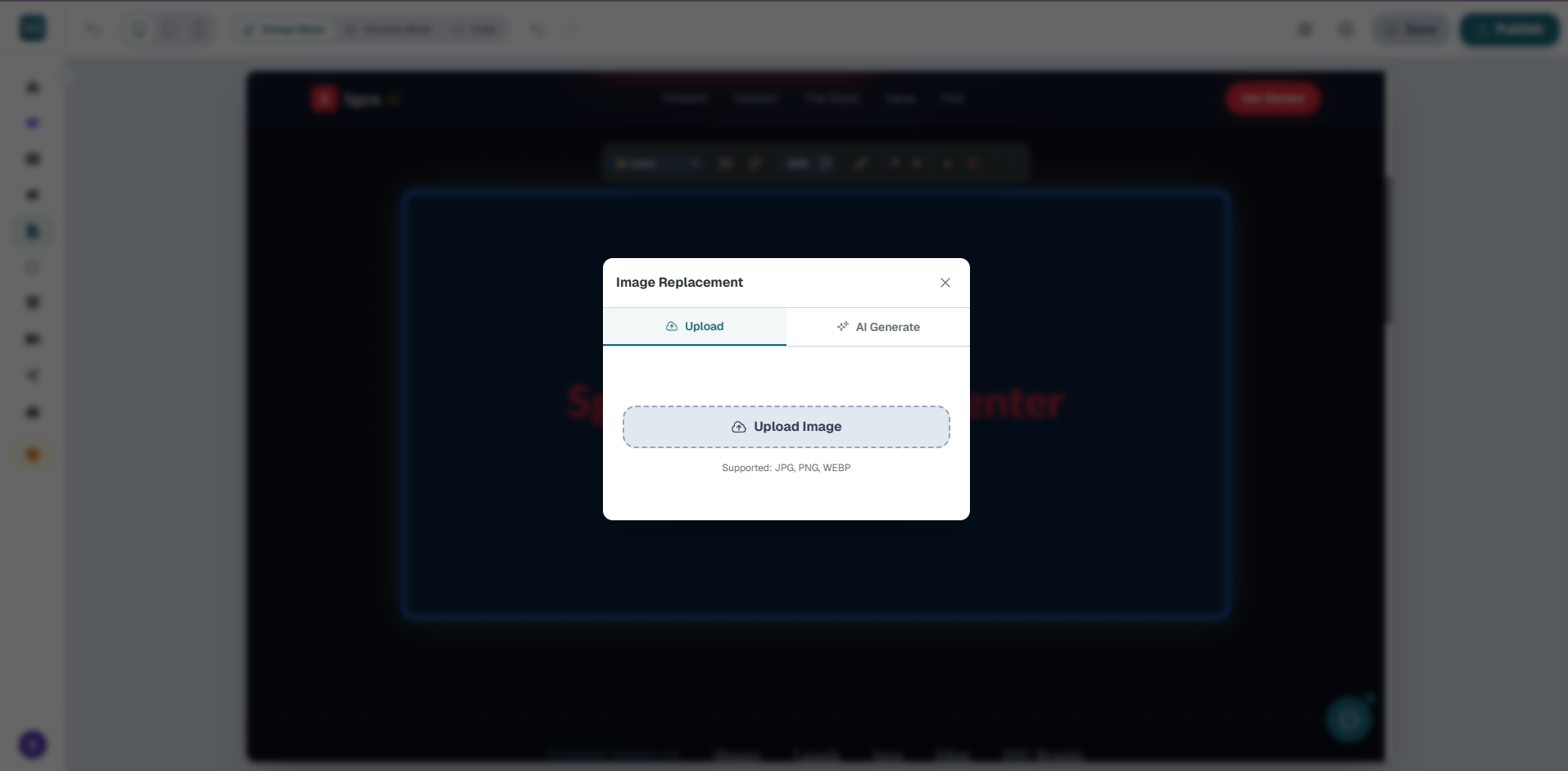 Image Replacement and AI Asset Generation Panel